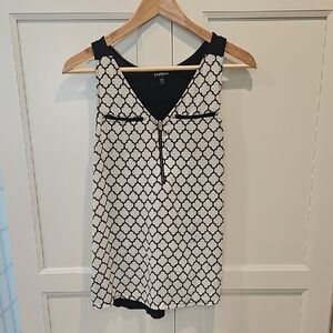 Express Black and White Women's Top